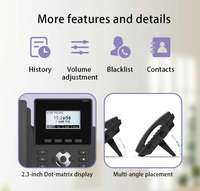 Teléfono IP Inalámbrico VoIP SIP V2 con Intercomunicador para Hoteles, Oficinas, Conferencias y Familias, con Soporte para PoE 802.3af y Wi-Fi