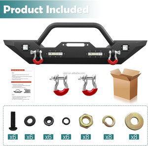 <span class=keywords><strong>Precio</strong></span> de fábrica OEM Parachoques delantero Fit 2007-2024 <span class=keywords><strong>Jeep</strong></span> Wra-ngler JK JL JKU JLU & Gladiator JT Parachoques delantero de alta calidad - Product Image 2