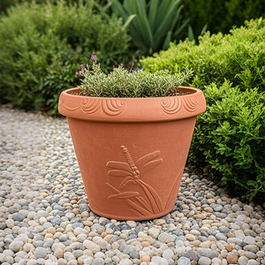 Pots de fleurs en plastique <span class=keywords><strong>rouge</strong></span> durable et jardinières décoratives pour la maison et le jardin - Product Image 4