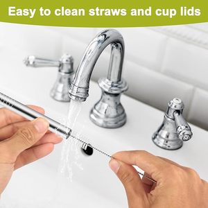 Pailles en métal de remplacement pour bouteille d'eau Owala 24/32 oz, pailles réutilisables en acier inoxydable compatibles avec la bouteille d'eau Owala - Product Image 4
