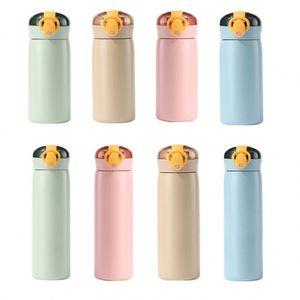 460ml Custom Logo Best Selling Fashion Design Sublimation Stainless Steel Water Bottle Silicone Straw Water Filter Bottle - Product Image 6
