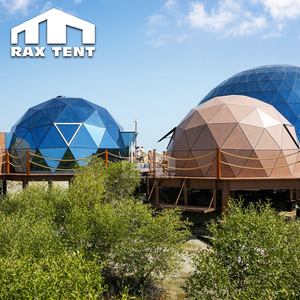 Tienda de cúpula de vidrio Geodésico de 7M para habitación de <span class=keywords><strong>hotel</strong></span> Eco Glamping con baño en los Emiratos Árabes Unidos - Product Image 5