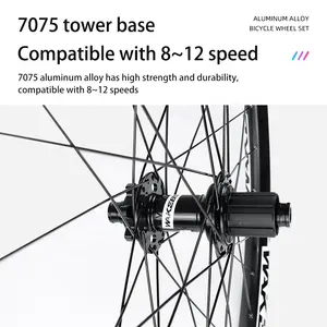WAKE Dağ bisikleti jant alüminyum alaşımlı MTB 27.5/29 inç jant disk fren aks aracılığıyla tekerlek