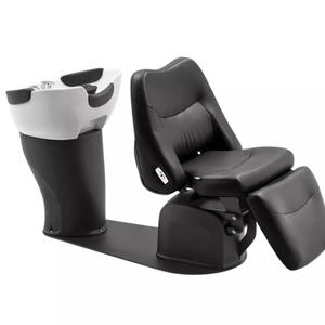 Sillón de Peluquería de Lujo, Silla de Masaje y Lavado de Cabello Eléctrica Reclinable y Giratoria, Moderna - Product Image 1