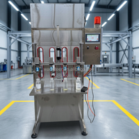 Machine de remplissage de bouteilles d'eau semi-automatique industrielle à 2 ou 4 têtes en acier inoxydable, de bonne qualité et au prix d'usine