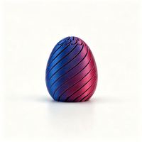 Industrial Grade Quality Biodegradable PLA Material Twisty Fidget Egg with Hinged Shell - Manufacturer Direct
