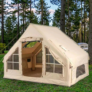 Tenda da Campeggio Gonfiabile di Lusso da Esterno da 12 Metri Quadrati, Cabina Pieghevole Portatile in Oxford Impermeabile Antipioggia - Product Image 5