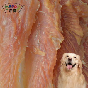 Pabrik langsung makanan ringan latihan anjing 100g/500g seluruh ayam Jerky rasa ayam membersihkan gigi makanan ringan hewan peliharaan untuk anjing - Product Image 1