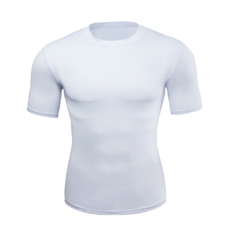 1003 Camiseta de manga corta a rayas blancas