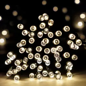 200LED 22M String Led Verlichting Warm Wit Decoratieve String Lights Outdoor Waterdichte Solar Light Fairy