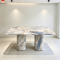 Dalle de marbre blanc Calacatta Viola chinois pour lavabo de salle de bain, plan de travail de cuisine, îlot, table à manger, escalier, hall, hôtel, villa