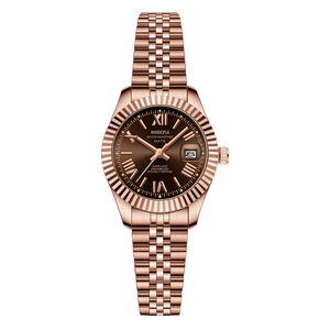 Nibosi 2681 Relojes de lujo para niñas Reloj dorado de acero inoxidable para mujer Reloj de cuarzo de moda con correa de acero para mujer - Product Image 5