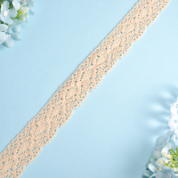 Coton brodé personnalisé 2cm 3cm 4cm bordure de ruban de dentelle blanche fleur garniture de dentelle pour bricolage artisanat vêtements de mariage