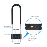Tuya App contrôlé en forme de U serrure intelligente vélo étanche empreinte digitale cadenas numérique RFID carte à puce NFC clé entrée bureau