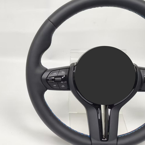 Volant en cuir de luxe pour <span class=keywords><strong>BMW</strong></span> F20 F22 F23 F30 F33 F34 X1 F48 X5 F15 X3 F25 M3 F80 E90 – Accessoire de voiture pour modification de conduite - Product Image 4
