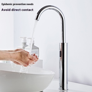 Tự động duy nhất-lỗ phòng tắm bồn rửa vòi nước thiết kế mới đồng cảm biến hồng ngoại tay-miễn phí vòi nước với touchless tính năng - Product Image 2