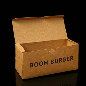 Scatole per Hamburger Fast Food in Carta Kraft Usa e Getta, Confezioni per Cibo Fritto Personalizzate - Product Image 4