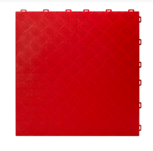 Dalles de sol en vinyle emboîtables de 18 mm d'épaisseur, antidérapantes, pour garage et atelier, 400x400 mm, surface solide - Product Image 1