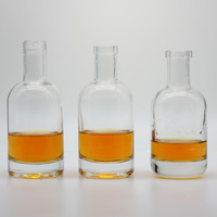 50ml Super Flint Empty Spirit Mini Bouteille En Verre De Mariage pour Rhum Whisky Vodka Gin Tequila Brandy Avec Bouchon À Vis