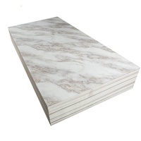 Haute Qualité Transparent blanc glace Onyx Translucide Faux Marbre Onyx Pierre Panneaux Pour TV Mur Intérieur Extérieur Décoratif