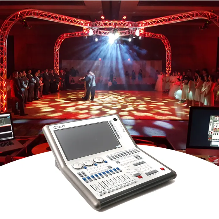 Mini controlador de iluminación de escenario, consola de canales de cuarzo, Red de Arte dmx 1024, controlador de luz para led, 512 tiger