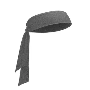 Logotipo personalizado headbands headtie tecido confortável Fresco Laço Cabeça esportes Headband Do Cabelo para homens
