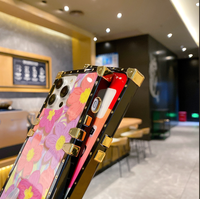Fille femme mode couverture de téléphone portable protection étui de téléphone portable fleur peinture à l'huile pour REDMI 13 4G