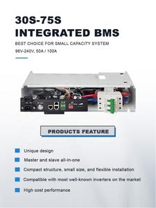 מתח גבוה BMS 64S204.8V 100A ליתיום BMS lifepo4 BMS מערכת ניהול סוללות פתרון אחסון אנרגיה עבור UPS סולארי ESS Batt - Product Image 5