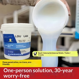 Acrylic Emulsion <b>Waterproof</b> Glue for Exterior <b>Walls</b> Roofs Tile Repair-Colorless Liquid <b>Paint</b> - Product Image 3