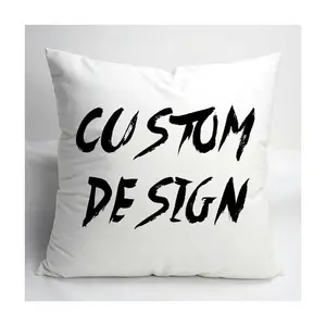 Stock Cushion Covers Canvas Polyester Velvet Linen Cotton White Scatter Pillowcase Pillow Outdoor Decorative Digital Print Custom Cushion Cover