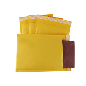 Sac à bulles en papier <span class=keywords><strong>kraft</strong></span> jaune auto-adhésif écologique, enveloppes rembourrées, colis d'expédition, sac d'expédition - Product Image 3