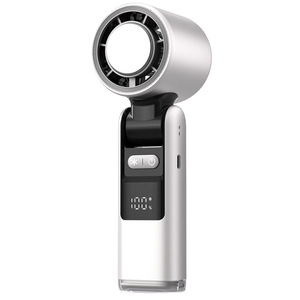 Ventilateur portatif à affichage numérique, pliable, alimenté par batterie, moteur sans balais 5W, pour usage extérieur - Product Image 1