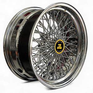 Cerchi a Raggi JZ da 20 Pollici, 80 Raggi, Design a Croce, Cerchi Cromati per <span class=keywords><strong>Impala</strong></span>, Caprice, Tahoe 1500, C10, <span class=keywords><strong>Auto</strong></span> Classiche - Product Image 4