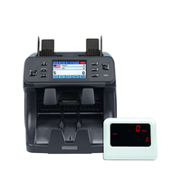 Machine de tri de billets de banque rechargeable à grande vitesse YS-208C-2CIS 4,3 pouces 1500 billets, machine de comptage de devises africaines, compteur de billets de banque