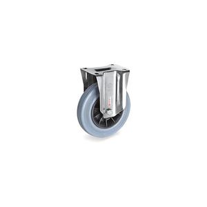 TELLURE ROTA - 226101 Ruedas de goma sin marcas, Centro de polipropileno, soporte fijo tipo NLX-ancho de rueda 25mm, Ø 80 mm (Cant. - Product Image 1