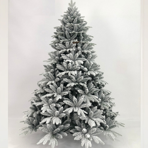 <span class=keywords><strong>Sapin</strong></span> de Noël artificiel en pin de qualité supérieure, 7,5 pieds, épaissi et floqué, pré-éclairé avec <span class=keywords><strong>LED</strong></span> blanc chaud, réaliste, directement de l'usine - Product Image 3