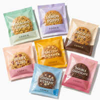 Sacs personnalisés en plastique transparent thermoscellables de qualité alimentaire pour bonbons, biscuits et gâteaux individuels, avec impression de votre logo