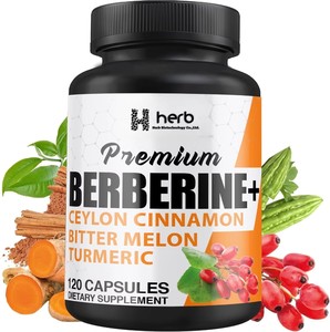 Capsules de berbérine en marque privée OEM/ODM - Supplément de berbérine naturelle de haute pureté pour adultes, 60 capsules par flacon pour l'énergie - Product Image 1