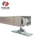 Rail coulissant en alliage d'aluminium sur mesure OEM, design moderne, pour porte coulissante, vente en gros, haute qualité