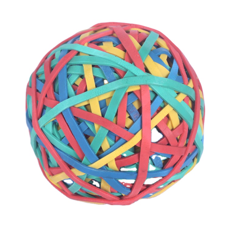 customized office stationery eco friendly rubber band High quality ball shaped anti-aging elastic colorful rubber band