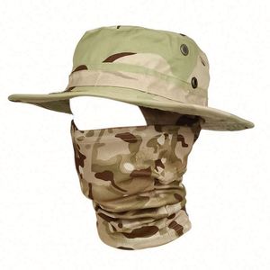 One Hole Ski Mask Balaclava With <b>Folding</b> <b>Bucket</b> Hats Fishing Hat Wide Brim Adjustable Boonie Hats for Men - Product Image 4