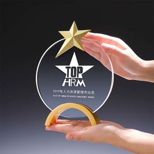 New Design Manufacturers Free, Customized <b>Engraved</b> Logo K9 Crystal Glass Metal Award <b>Trophy</b> Souvenir With Crown/ - Product Image 6