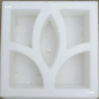 Moule en plastique pour briques creuses et décoration murale de fenêtre à motif floral ventilé