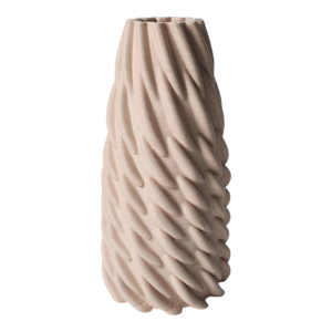 Vaso in ceramica contemporaneo con design stampato in 3D per soggiorno e decorazioni per la casa - Product Image 2