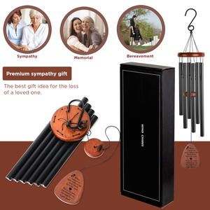 Custom Aluminum <strong>Sympathy</strong> Wind Chimes Mom <strong>Gifts</strong> Decorative Outdoor 26/28/32 Inch Memorial Wind Chime for Loss of Loved One - Product Image 2