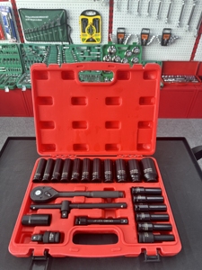 Oferta Especial OEM HARDLAND TLS-095 Juego de 35 Piezas de Llaves de Impacto Neumáticas de 1/2 Pulgada, Acero Cr-V con Recubrimiento de Fosfato Negro, en Estuche Resistente - Product Image 6