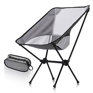 Foldable Camping <b>Chair</b> Portable Oversize Outdoor <b>Beach</b> <b>Chair</b> Aluminum Frame With Carrying Bag - Product Image 3