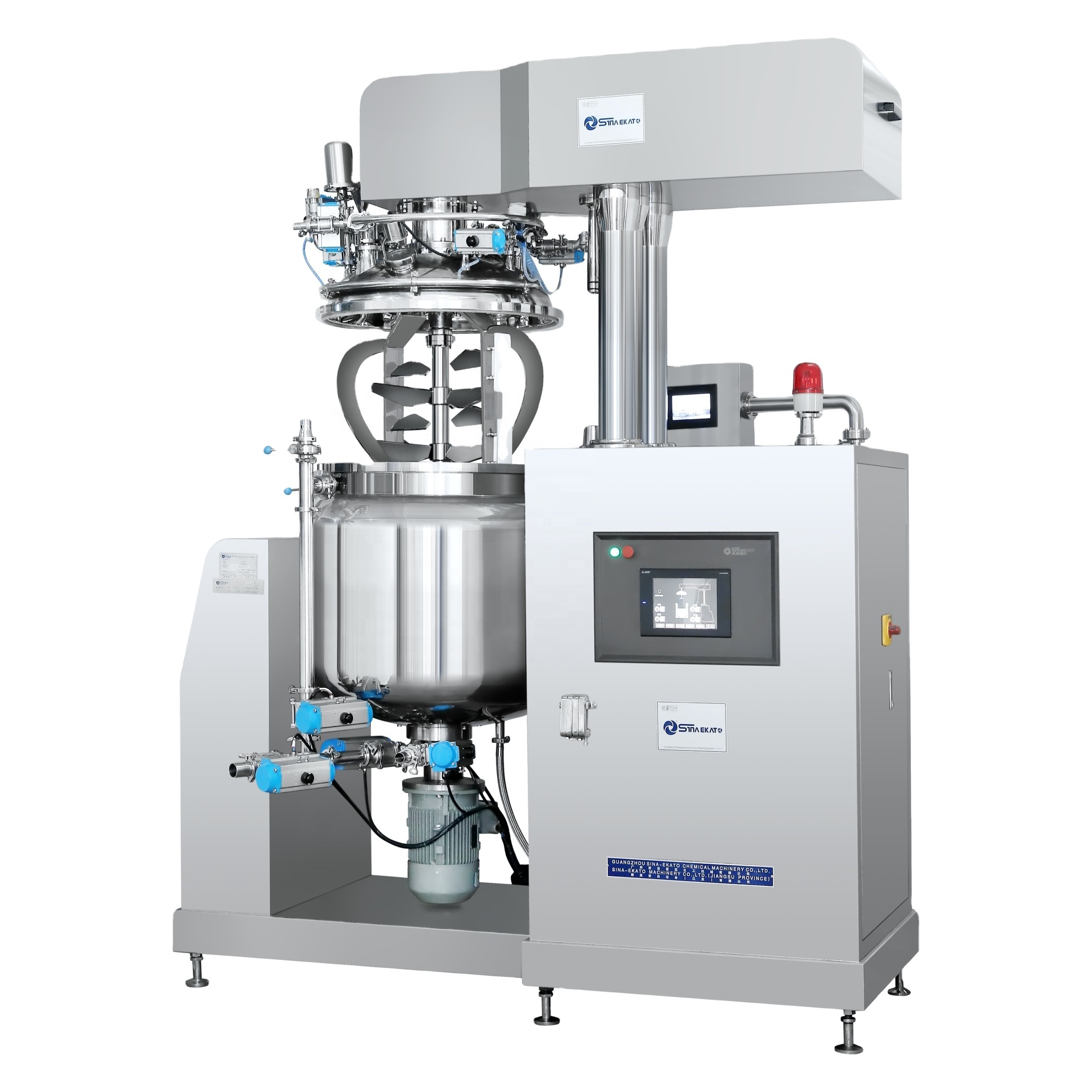 Машина для производства косметики Sina Ekato, вакуумный эмульгирующий миксер, производственная линия лака для ногтей