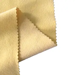 Écologique Couleur Unie Épais Poids Lourd 88% Polyester 12% Spandex Stretch Brossé Tricoté Hacci Tissu