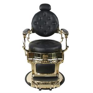 Chaise de barbier antique, chaises de <span class=keywords><strong>salon</strong></span> or noir, équipement de barbier, chaises personnalisées d'usine en gros - Product Image 2